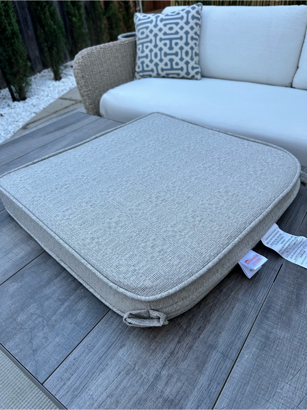 New! Sunbrella Outdoor Seat Cushion
